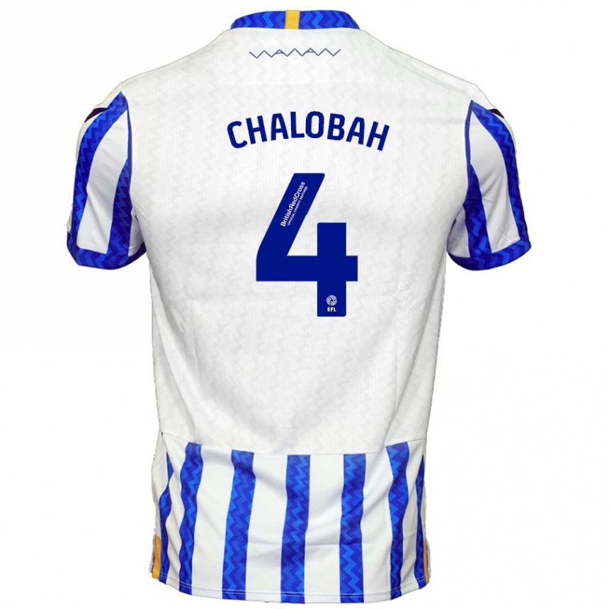 Férfi Labdarúgás Nathaniel Chalobah #4 Kék Fehér Hazai Jersey 2024/25 Mez Póló Ing