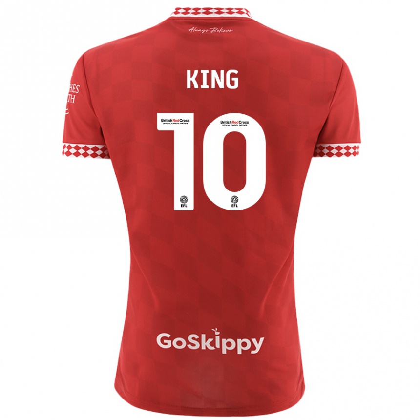 Férfi Labdarúgás Andy King #10 Piros Hazai Jersey 2024/25 Mez Póló Ing