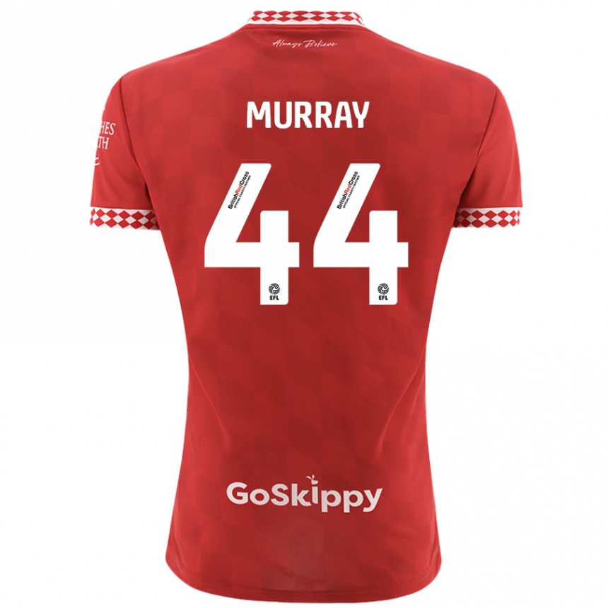 Férfi Labdarúgás Satara Murray #44 Piros Hazai Jersey 2024/25 Mez Póló Ing