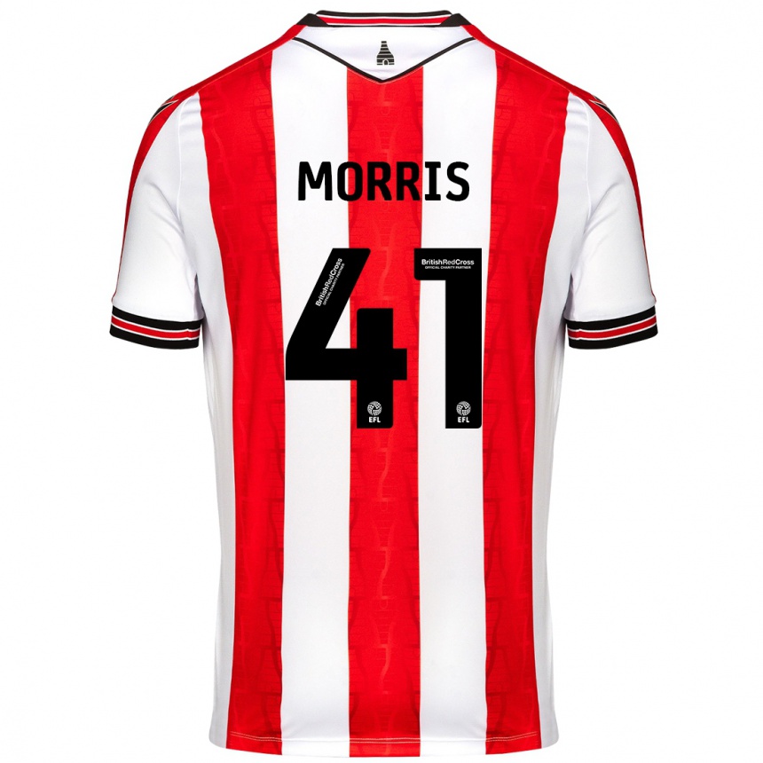 Férfi Labdarúgás Scott Morris #41 Piros Fehér Hazai Jersey 2024/25 Mez Póló Ing