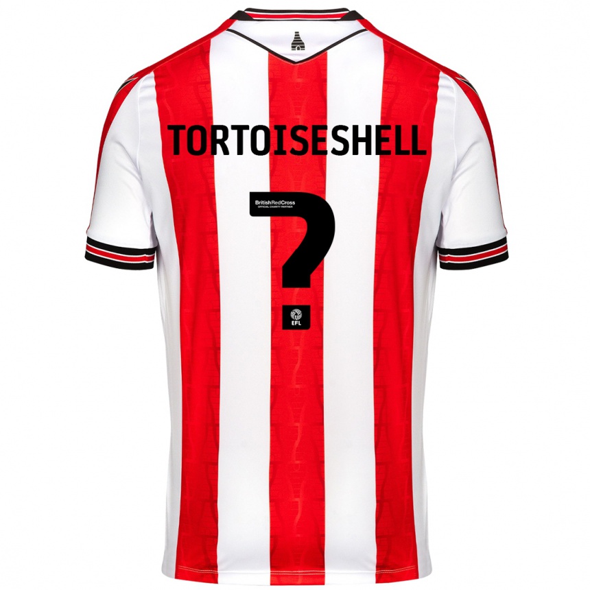 Férfi Labdarúgás Jenson Tortoiseshell #0 Piros Fehér Hazai Jersey 2024/25 Mez Póló Ing