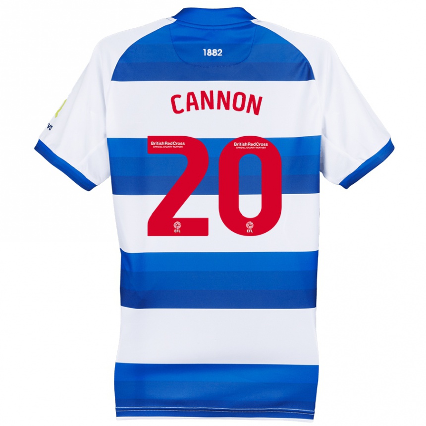 Férfi Labdarúgás Reggie Cannon #20 Fehér Kék Hazai Jersey 2024/25 Mez Póló Ing