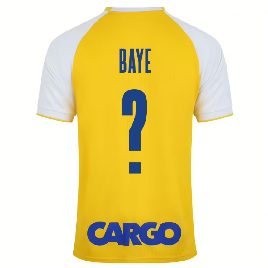 Férfi Labdarúgás Orel Baye #0 Sárga Fehér Hazai Jersey 2024/25 Mez Póló Ing