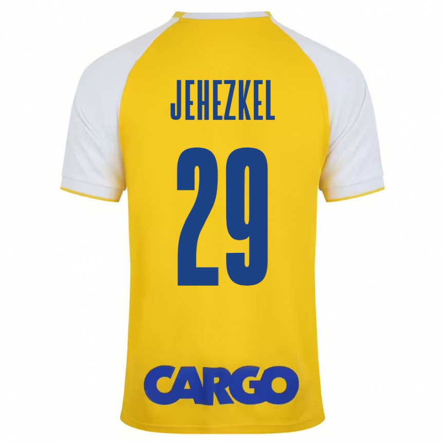 Férfi Labdarúgás Sagiv Jehezkel #29 Sárga Fehér Hazai Jersey 2024/25 Mez Póló Ing