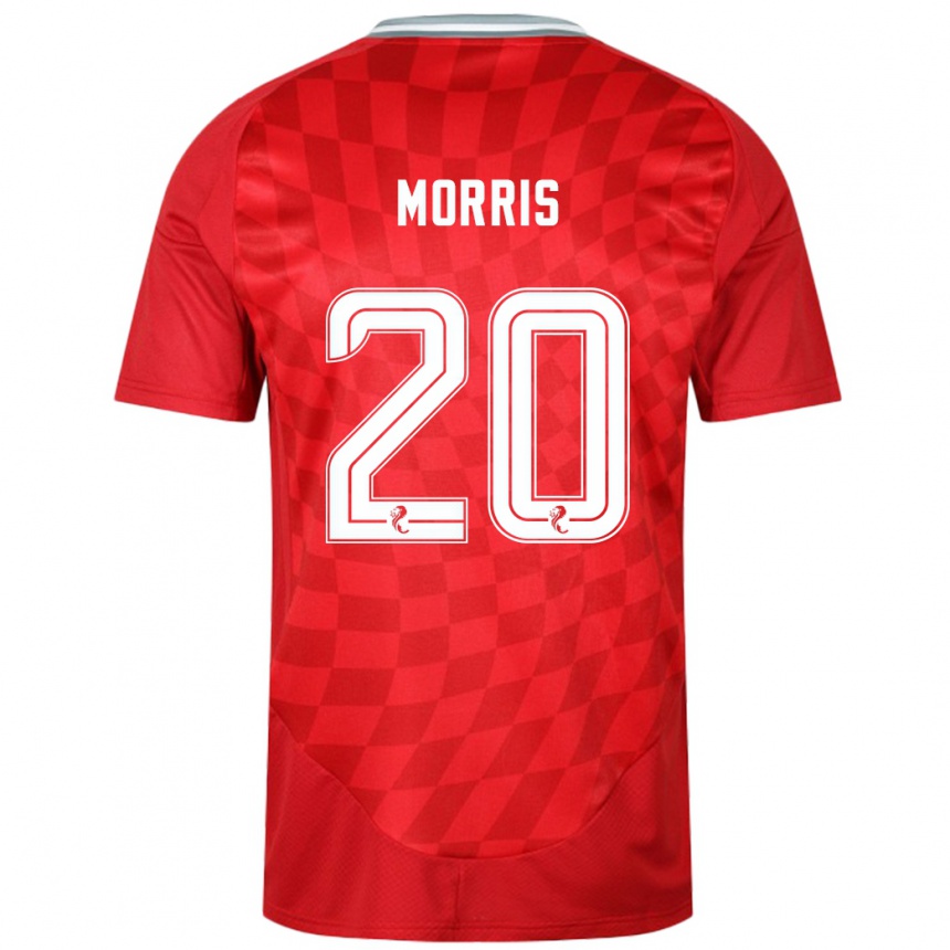 Férfi Labdarúgás Shayden Morris #20 Piros Hazai Jersey 2024/25 Mez Póló Ing