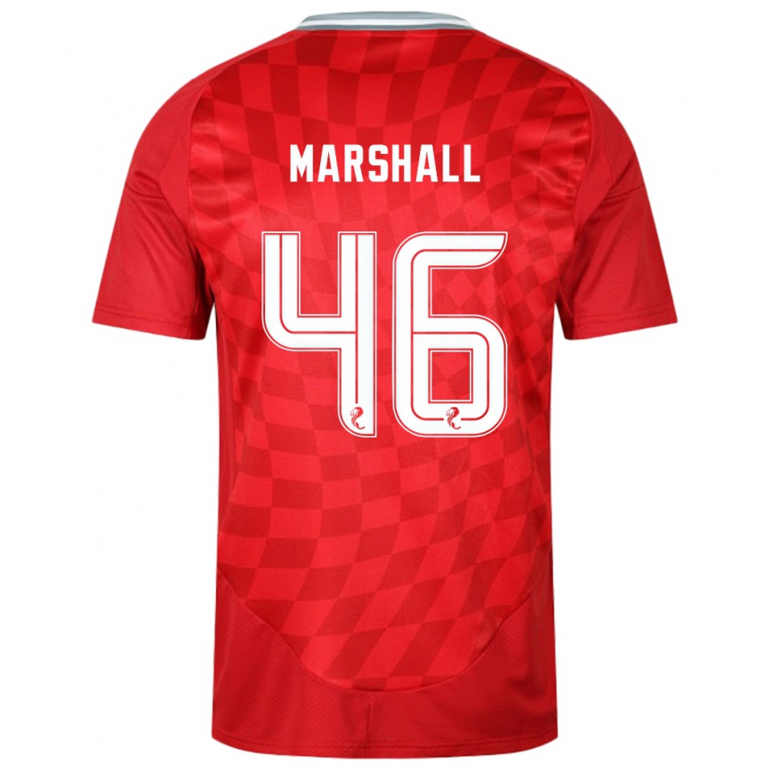 Férfi Labdarúgás Findlay Marshall #46 Piros Hazai Jersey 2024/25 Mez Póló Ing