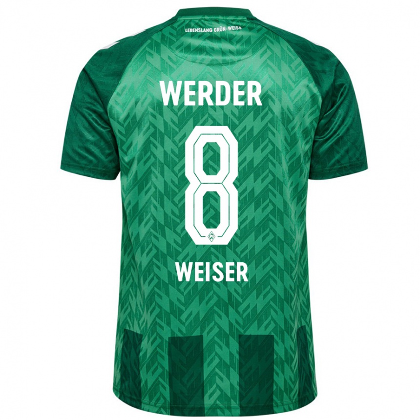 Férfi Labdarúgás Mitchell Weiser #8 Zöld Hazai Jersey 2024/25 Mez Póló Ing