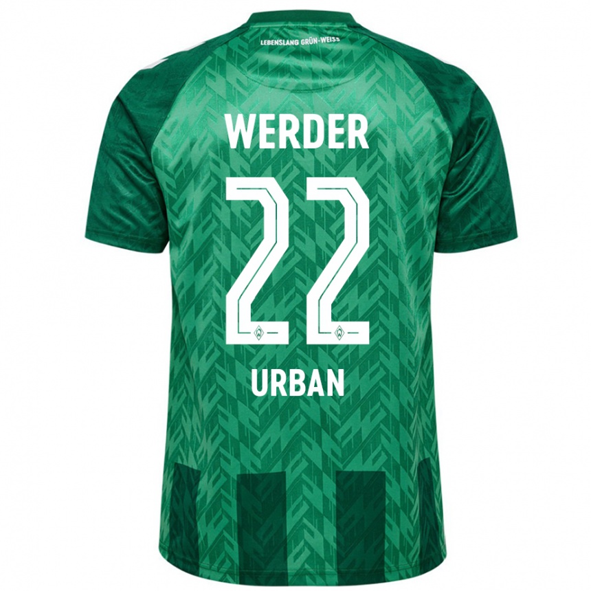 Férfi Labdarúgás Linus Urban #22 Zöld Hazai Jersey 2024/25 Mez Póló Ing