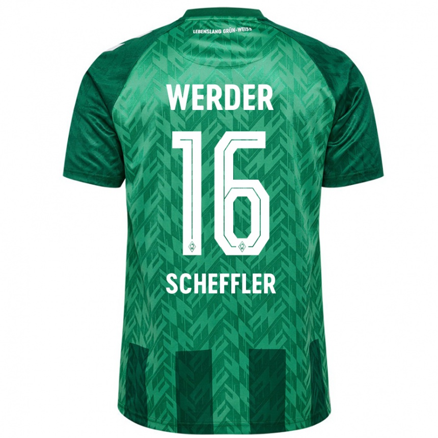 Férfi Labdarúgás Ian Scheffler #16 Zöld Hazai Jersey 2024/25 Mez Póló Ing