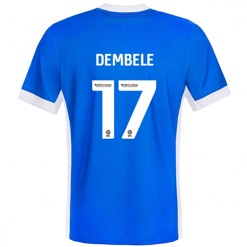 Férfi Labdarúgás Siriki Dembélé #17 Kék Fehér Hazai Jersey 2024/25 Mez Póló Ing