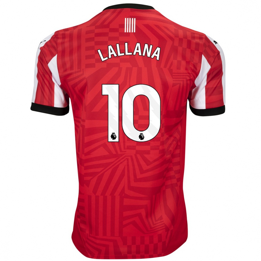 Férfi Labdarúgás Adam Lallana #10 Piros Fehér Hazai Jersey 2024/25 Mez Póló Ing