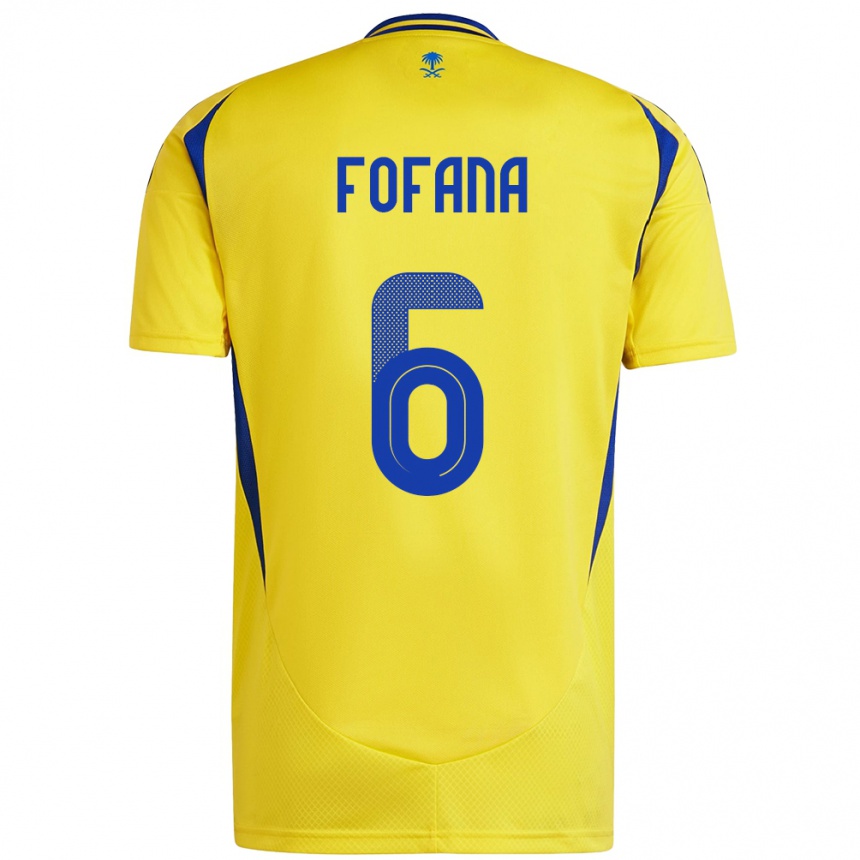 Férfi Labdarúgás Seko Fofana #6 Sárga Kék Hazai Jersey 2024/25 Mez Póló Ing