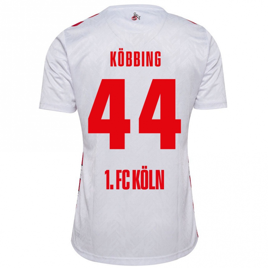 Férfi Labdarúgás Matthias Köbbing #44 Fehér Piros Hazai Jersey 2024/25 Mez Póló Ing