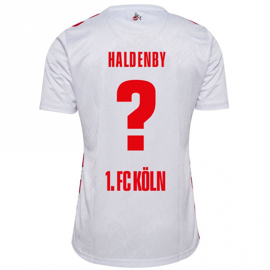 Férfi Labdarúgás Ben Haldenby #0 Fehér Piros Hazai Jersey 2024/25 Mez Póló Ing