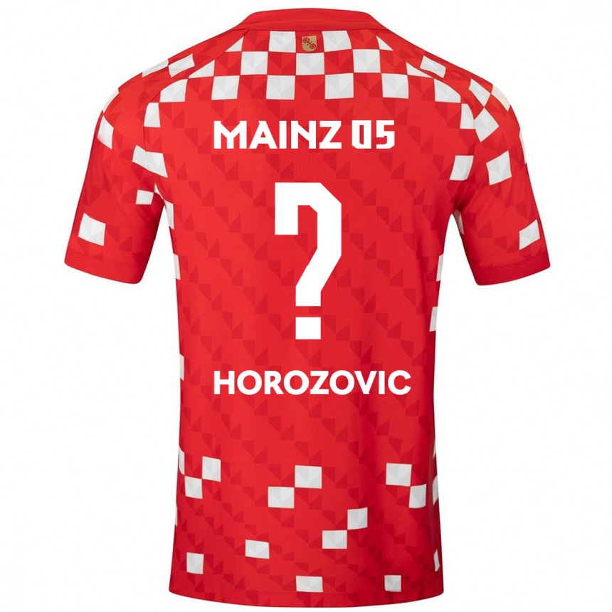 Férfi Labdarúgás Sean Horozovic #0 Fehér Piros Hazai Jersey 2024/25 Mez Póló Ing