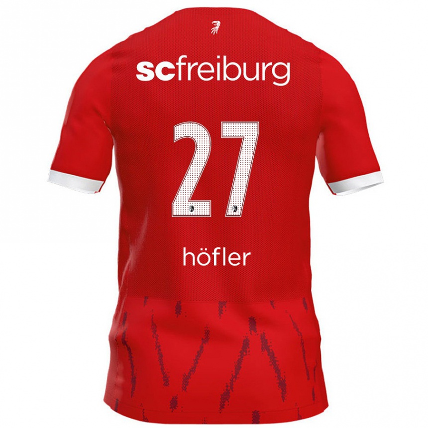 Férfi Labdarúgás Nicolas Höfler #27 Piros Hazai Jersey 2024/25 Mez Póló Ing