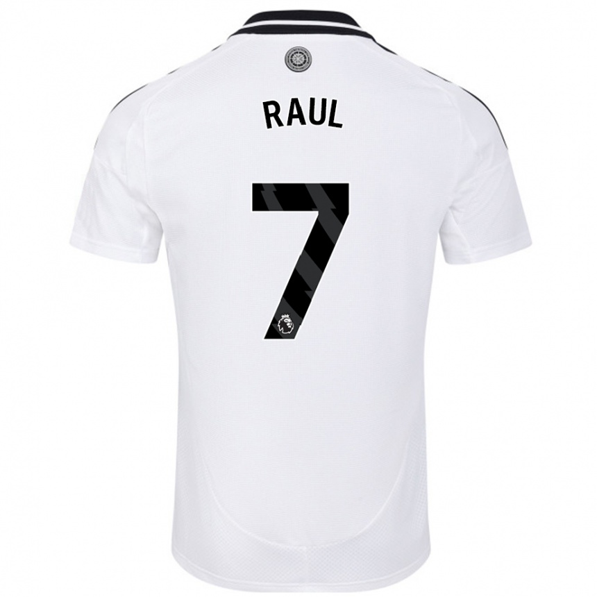 Férfi Labdarúgás Raúl Jiménez #7 Fehér Hazai Jersey 2024/25 Mez Póló Ing