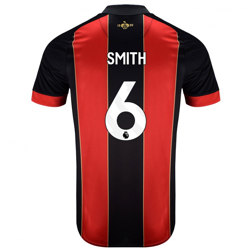 Férfi Labdarúgás Maisy Smith #6 Piros Fekete Hazai Jersey 2024/25 Mez Póló Ing