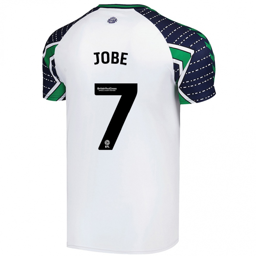 Férfi Labdarúgás Jobe Bellingham #7 Fehér Idegenbeli Jersey 2024/25 Mez Póló Ing