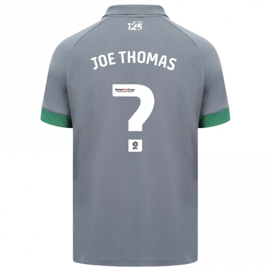 Férfi Labdarúgás Joe Thomas #0 Sötétszürke Idegenbeli Jersey 2024/25 Mez Póló Ing