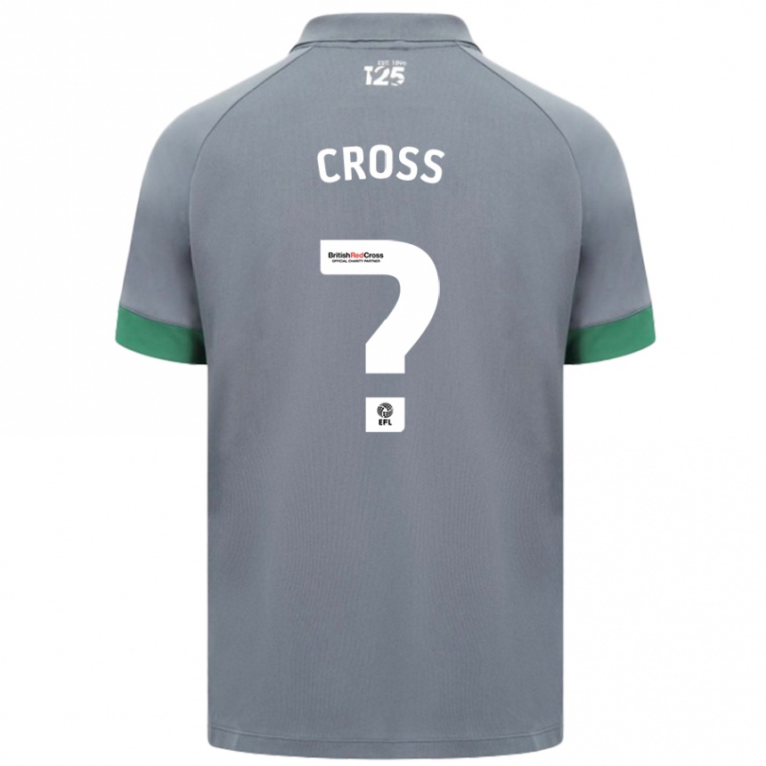 Férfi Labdarúgás Alex Cross #0 Sötétszürke Idegenbeli Jersey 2024/25 Mez Póló Ing