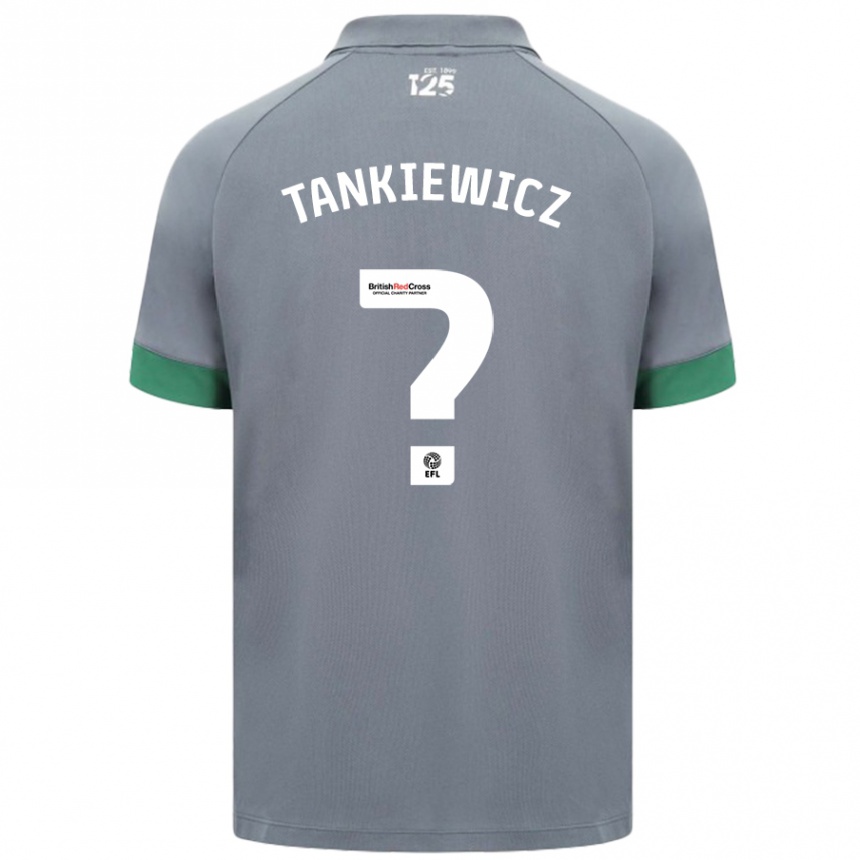 Férfi Labdarúgás Rob Tankiewicz #0 Sötétszürke Idegenbeli Jersey 2024/25 Mez Póló Ing