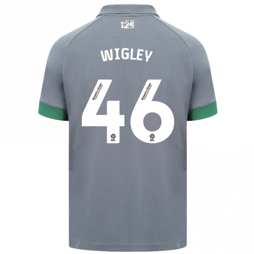 Férfi Labdarúgás Morgan Wigley #46 Sötétszürke Idegenbeli Jersey 2024/25 Mez Póló Ing