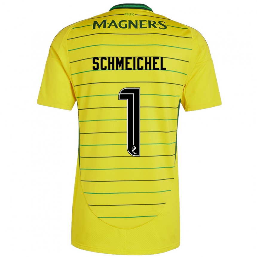 Férfi Labdarúgás Kasper Schmeichel #1 Sárga Idegenbeli Jersey 2024/25 Mez Póló Ing