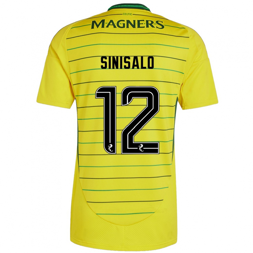 Férfi Labdarúgás Viljami Sinisalo #12 Sárga Idegenbeli Jersey 2024/25 Mez Póló Ing