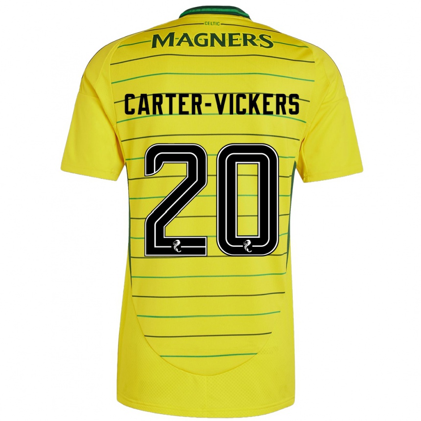 Férfi Labdarúgás Cameron Carter-Vickers #20 Sárga Idegenbeli Jersey 2024/25 Mez Póló Ing