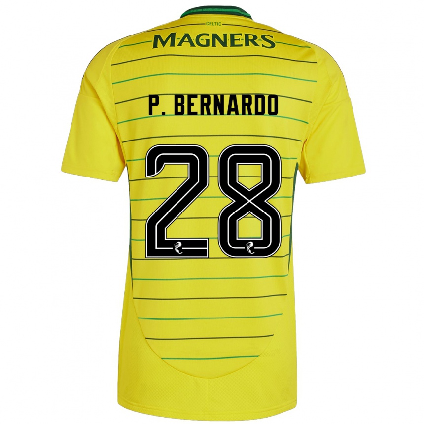 Férfi Labdarúgás Paulo Bernardo #28 Sárga Idegenbeli Jersey 2024/25 Mez Póló Ing