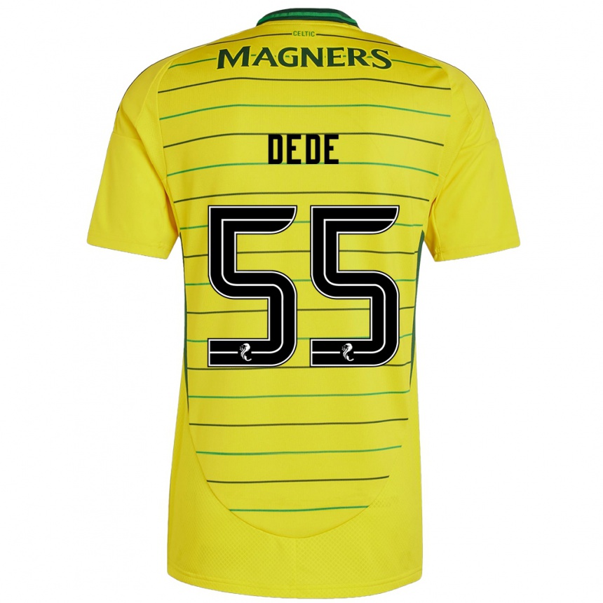 Férfi Labdarúgás Josh Dede #55 Sárga Idegenbeli Jersey 2024/25 Mez Póló Ing