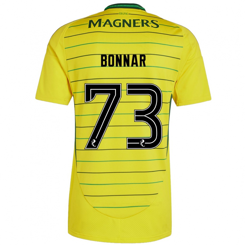 Férfi Labdarúgás Jude Bonnar #73 Sárga Idegenbeli Jersey 2024/25 Mez Póló Ing