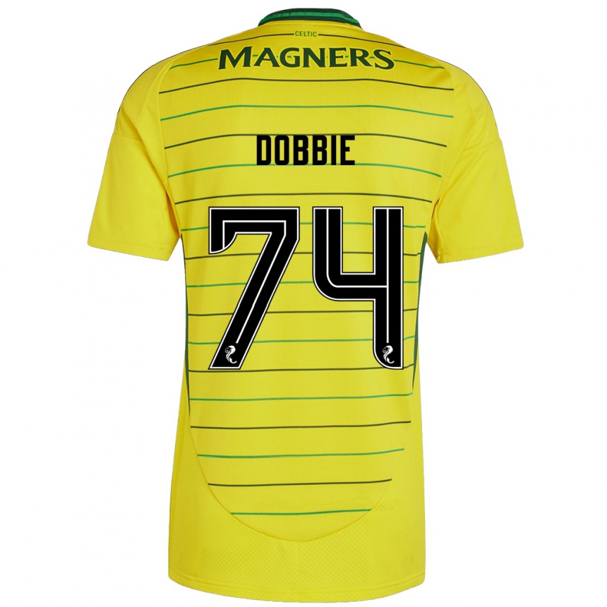 Férfi Labdarúgás Lewis Dobbie #74 Sárga Idegenbeli Jersey 2024/25 Mez Póló Ing