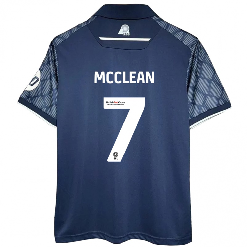 Férfi Labdarúgás James Mcclean #7 Fekete Idegenbeli Jersey 2024/25 Mez Póló Ing