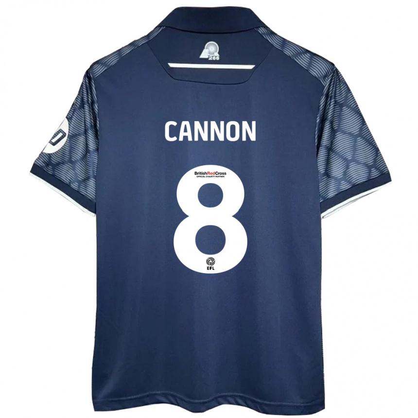 Férfi Labdarúgás Andy Cannon #8 Fekete Idegenbeli Jersey 2024/25 Mez Póló Ing