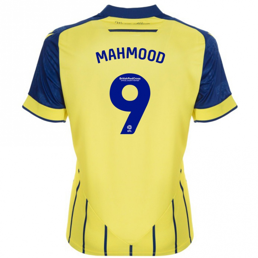 Férfi Labdarúgás Mariam Mahmood #9 Sárga Kék Idegenbeli Jersey 2024/25 Mez Póló Ing