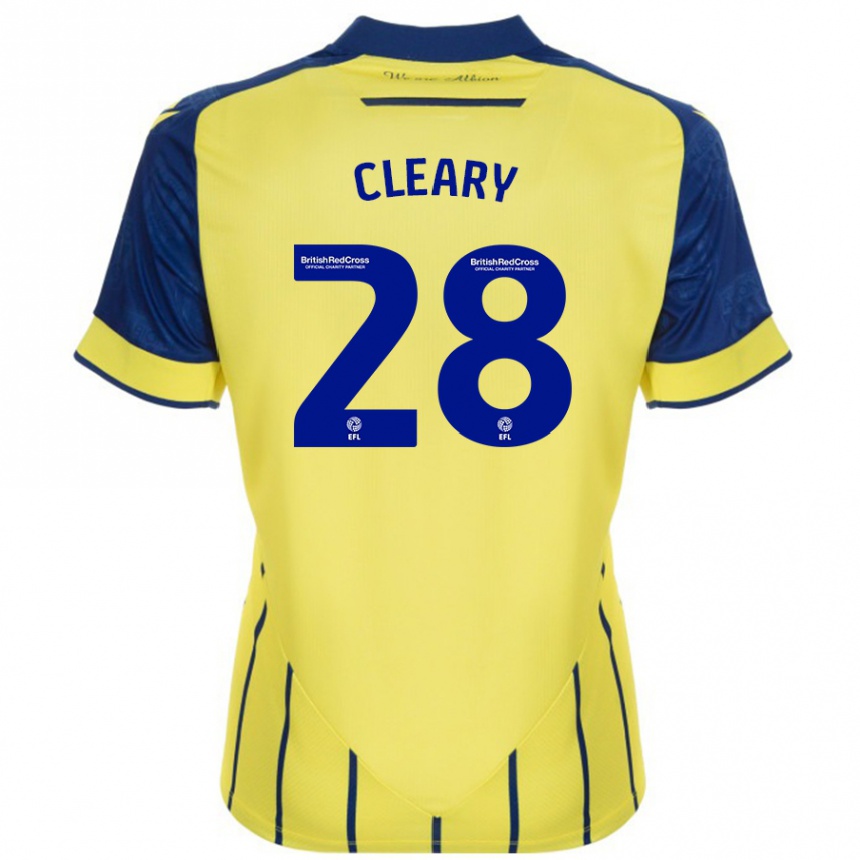 Férfi Labdarúgás Reyes Cleary #28 Sárga Kék Idegenbeli Jersey 2024/25 Mez Póló Ing