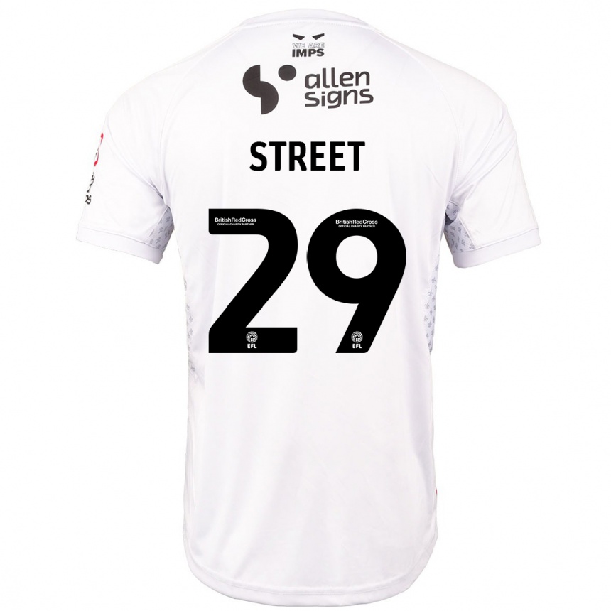 Férfi Labdarúgás Robert Street #29 Piros Fehér Idegenbeli Jersey 2024/25 Mez Póló Ing