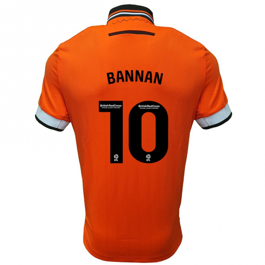 Férfi Labdarúgás Barry Bannan #10 Narancssárga Fehér Idegenbeli Jersey 2024/25 Mez Póló Ing