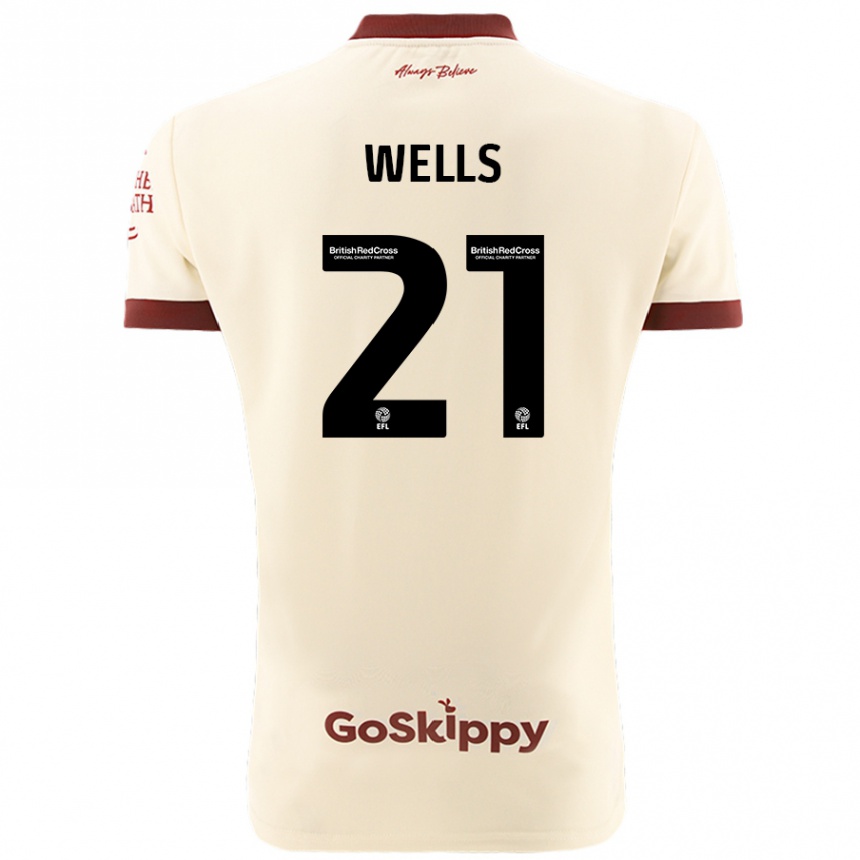 Férfi Labdarúgás Nahki Wells #21 Krém Fehér Idegenbeli Jersey 2024/25 Mez Póló Ing