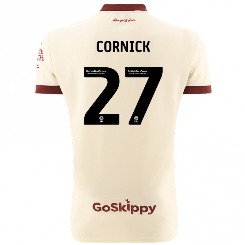 Férfi Labdarúgás Harry Cornick #27 Krém Fehér Idegenbeli Jersey 2024/25 Mez Póló Ing