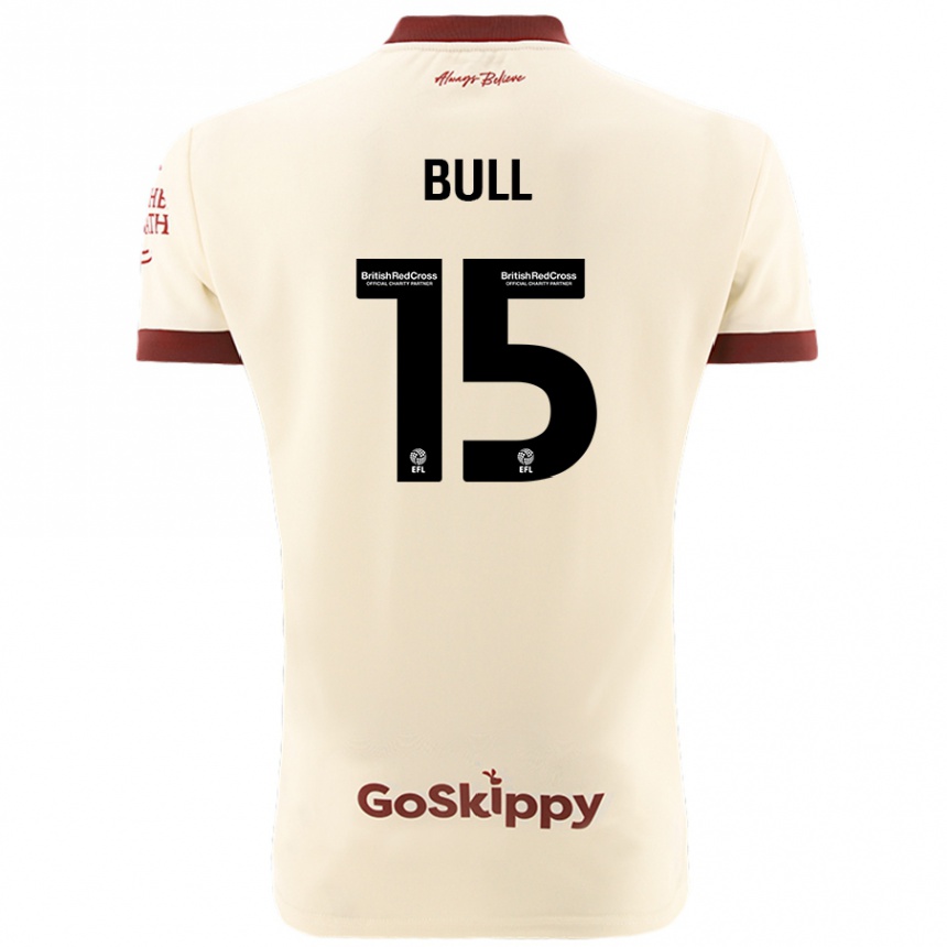 Férfi Labdarúgás Jasmine Bull #15 Krém Fehér Idegenbeli Jersey 2024/25 Mez Póló Ing