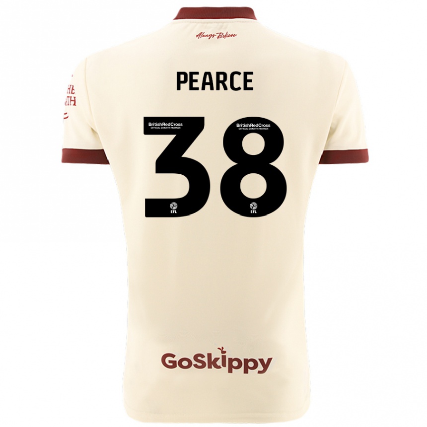 Férfi Labdarúgás Manon Pearce #38 Krém Fehér Idegenbeli Jersey 2024/25 Mez Póló Ing