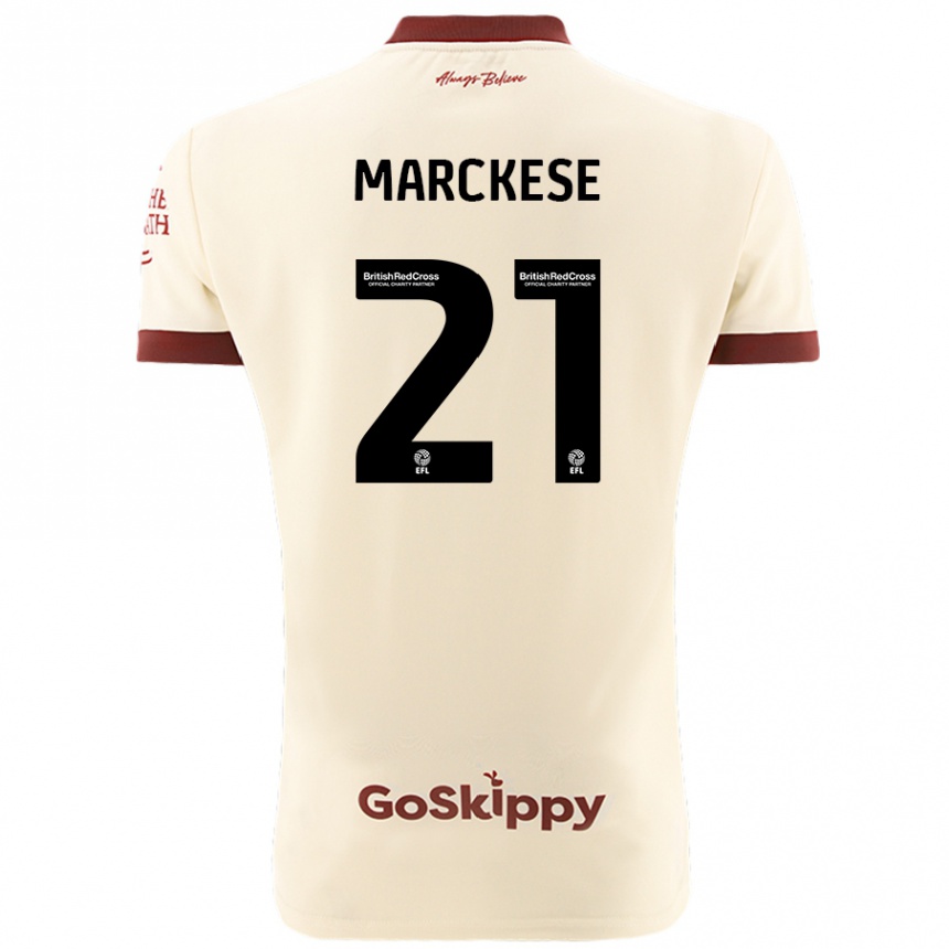 Férfi Labdarúgás Kaylan Marckese #21 Krém Fehér Idegenbeli Jersey 2024/25 Mez Póló Ing