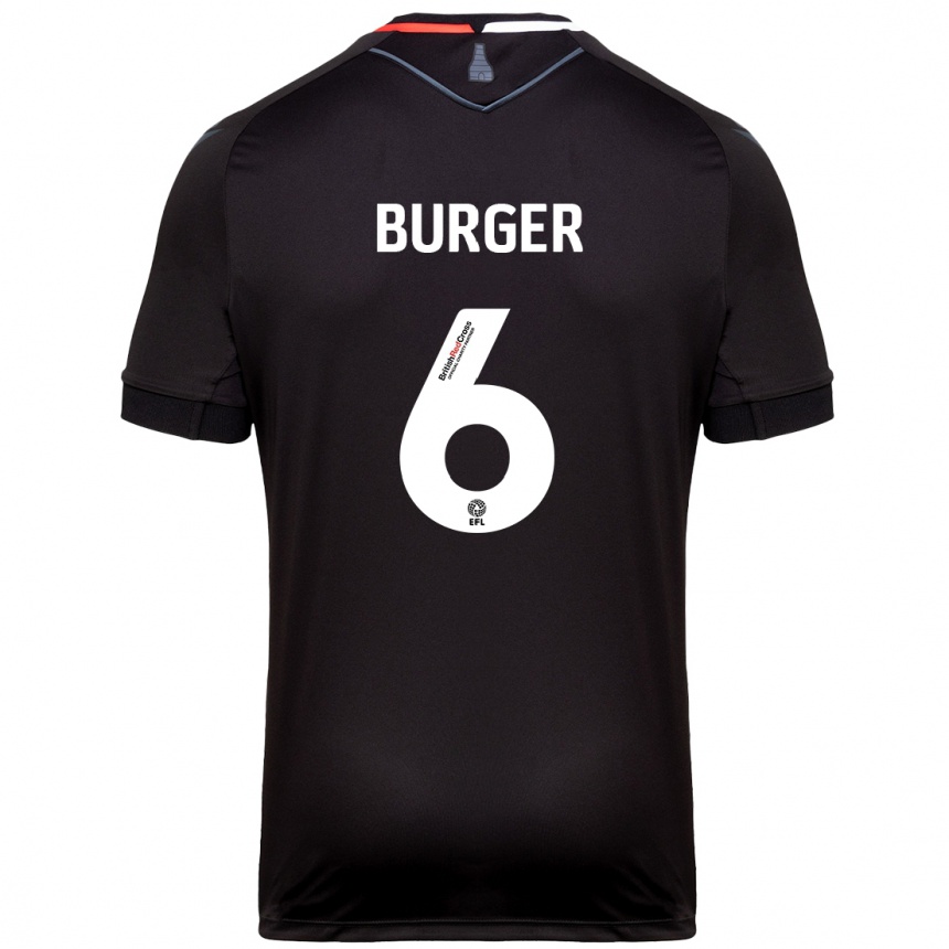 Férfi Labdarúgás Wouter Burger #6 Fekete Idegenbeli Jersey 2024/25 Mez Póló Ing