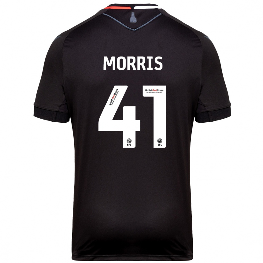 Férfi Labdarúgás Scott Morris #41 Fekete Idegenbeli Jersey 2024/25 Mez Póló Ing