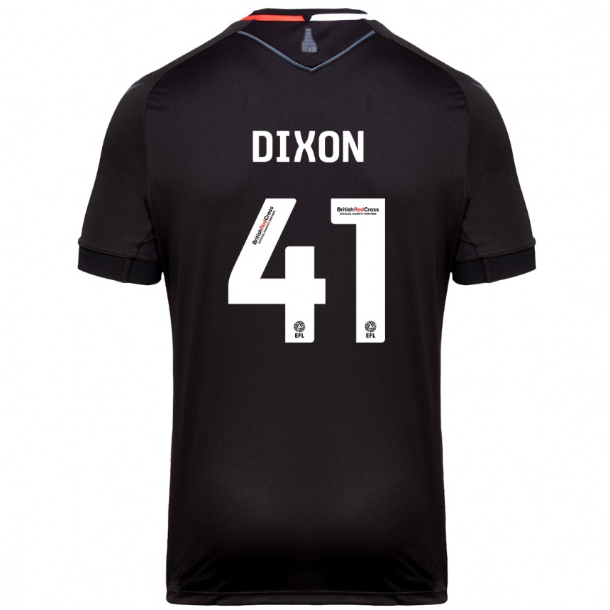 Férfi Labdarúgás Jaden Dixon #41 Fekete Idegenbeli Jersey 2024/25 Mez Póló Ing