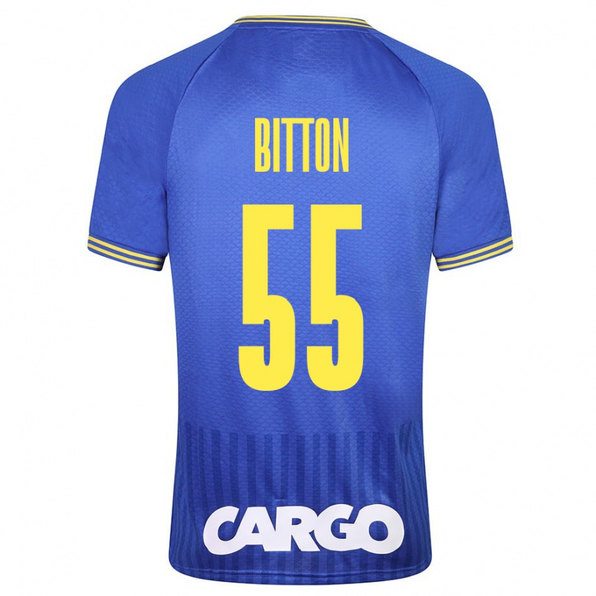 Férfi Labdarúgás Nir Bitton #55 Fehér Idegenbeli Jersey 2024/25 Mez Póló Ing