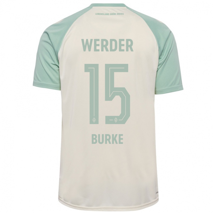 Férfi Labdarúgás Oliver Burke #15 Törtfehér Világoszöld Idegenbeli Jersey 2024/25 Mez Póló Ing